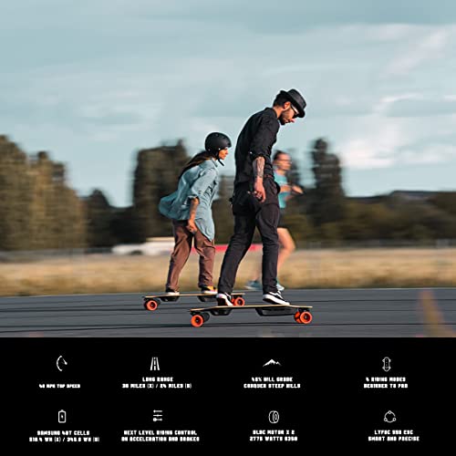 MEEPO Electric Longboard Skateboard with Remote for Adults, 31 MPH Top Speed, 31 Miles Long Range with 2800W*2 Belt Motor, Bamboo & Fiberglass Deck, 330 LBS Max Load, Voyager - Massive Stator Pty Ltd