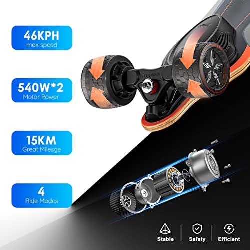 MEEPO V5 Electric Skateboard with Remote, Top Speed of 29 Mph, Smooth Braking, Easy Carry Handle Design, Suitable for Adults & Teens Beginners - Massive Stator Pty Ltd
